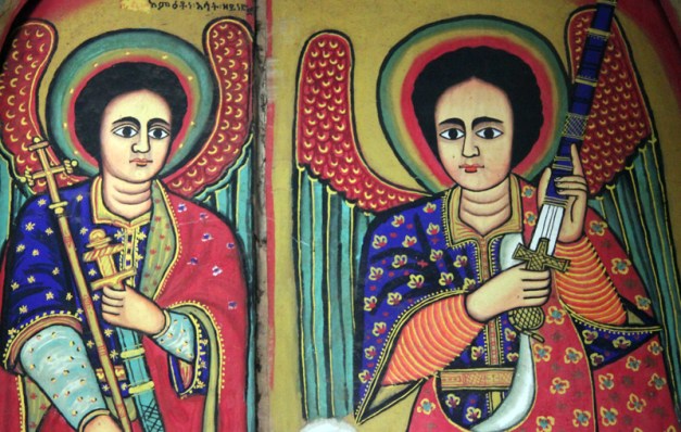 Colourful mural, Lake Tana Monastery